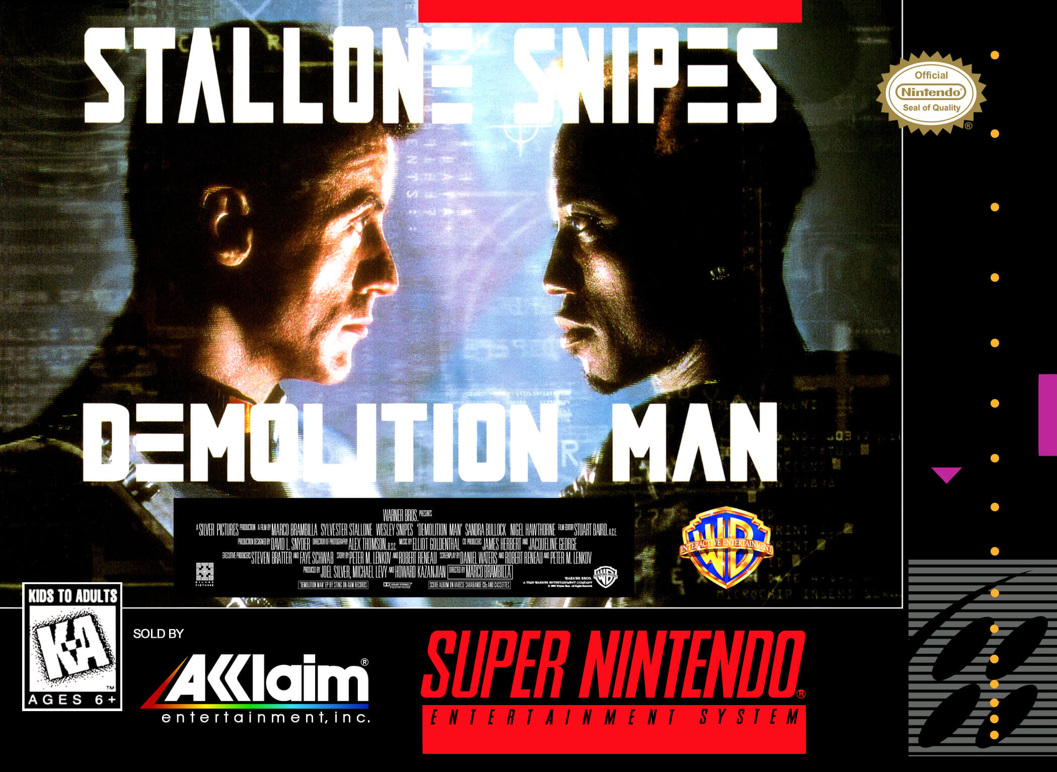 Demolition Man Nintendo SNES ROM Download