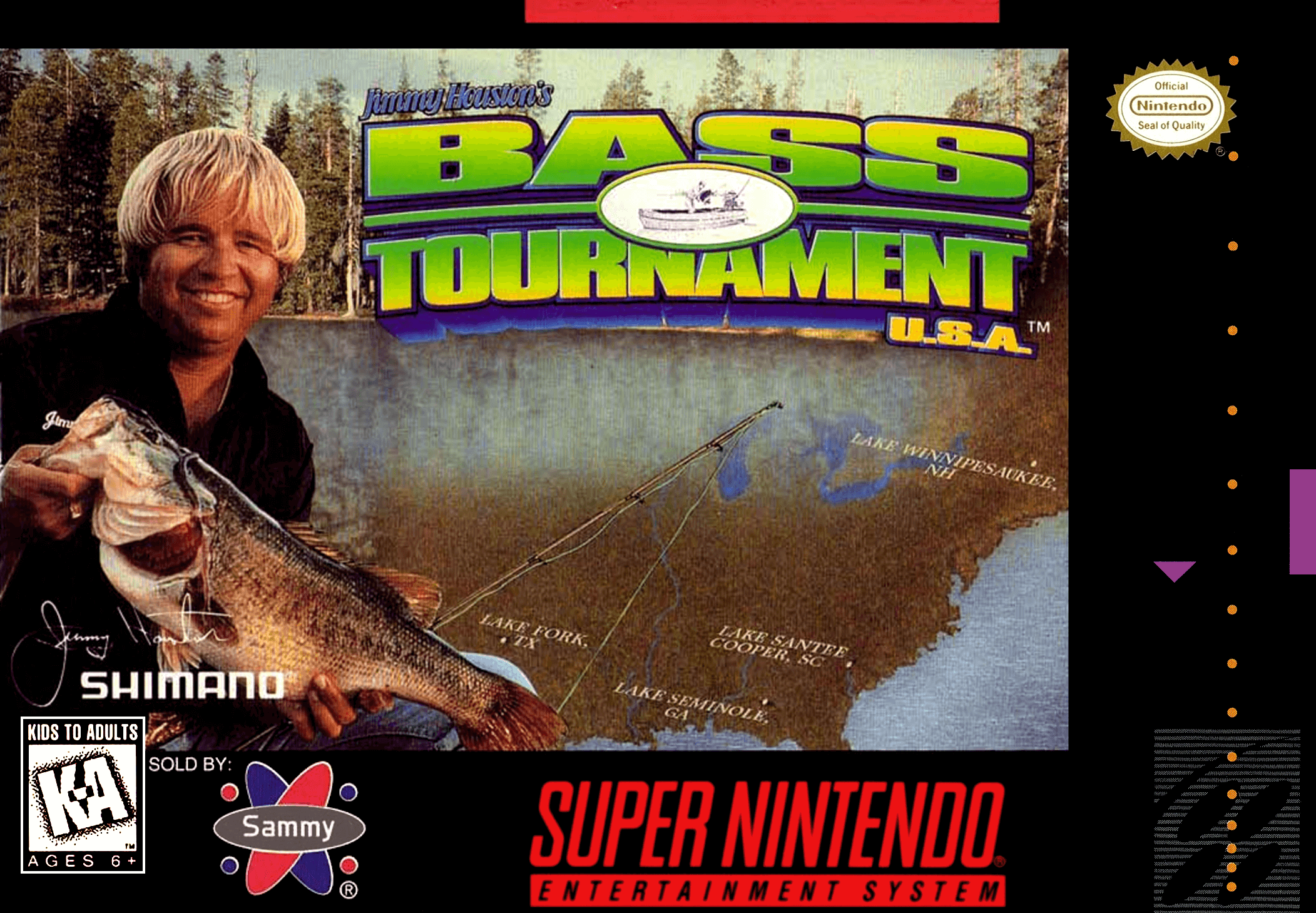 Jimmy Houston's Bass Tournament U.S.A. - Nintendo SNES ROM - Download
