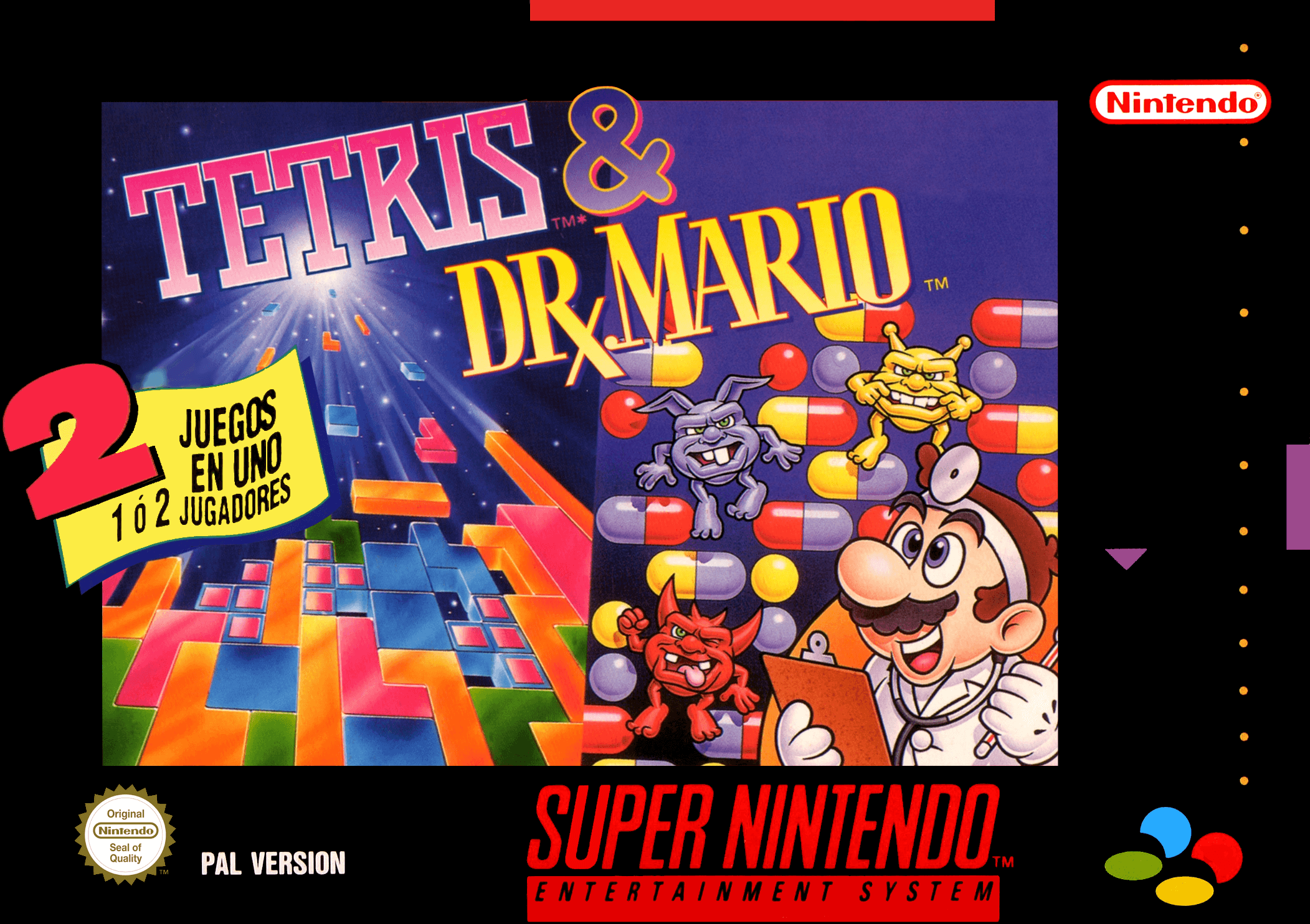Tetris & Dr. Mario - Nintendo SNES ROM - Download