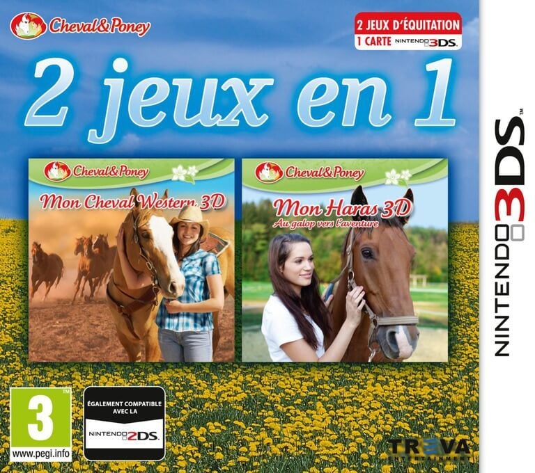 2in1 Horses 3D Vol.3: My Riding Stables 3D: Jumping for the Team and My Western Horse 3D