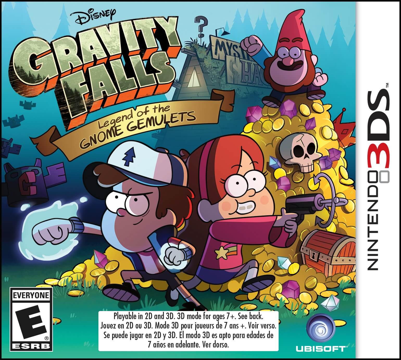 Gravity Falls Legend of the Gnome Gemulets Nintendo 3DS ROM & CIA