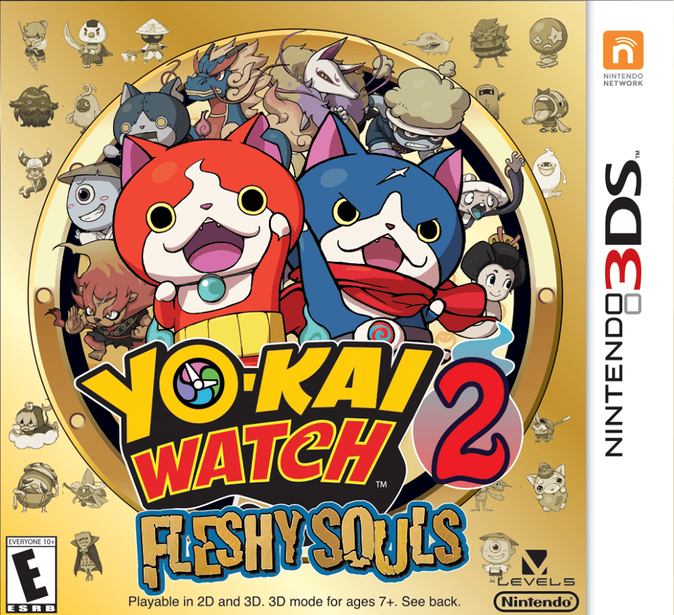 YoKai Watch 2 Fleshy Souls Nintendo 3DS ROM & CIA Download