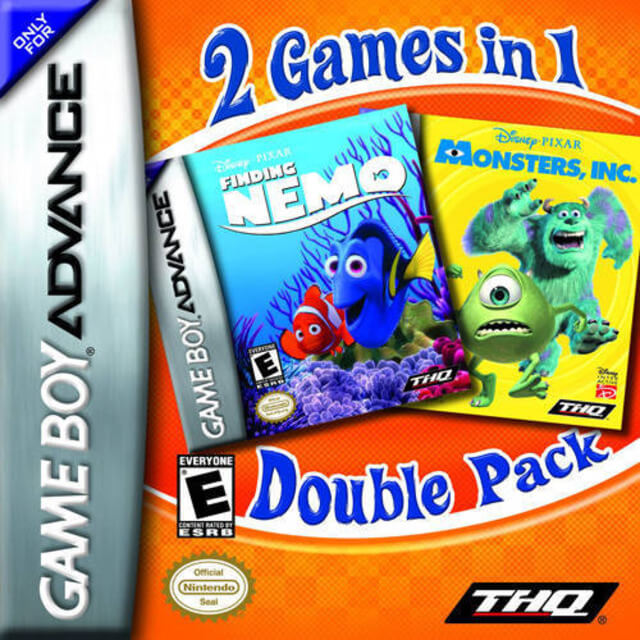 2 Games in 1: Monsters, Inc. + Finding Nemo