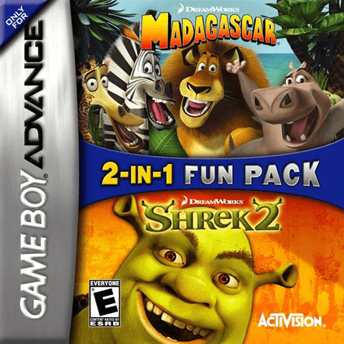 2-in-1 Fun Pack – Shrek 2 + Madagascar