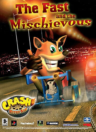 crash bandicoot nitro kart ps2