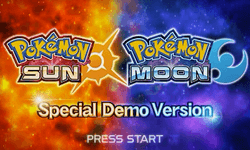 Pokémon Sun and Pokémon Moon Special Demo Version