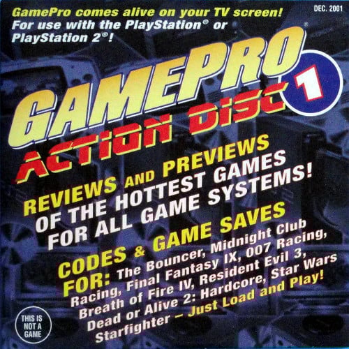 All GamePro Action Disc For PlayStation 2