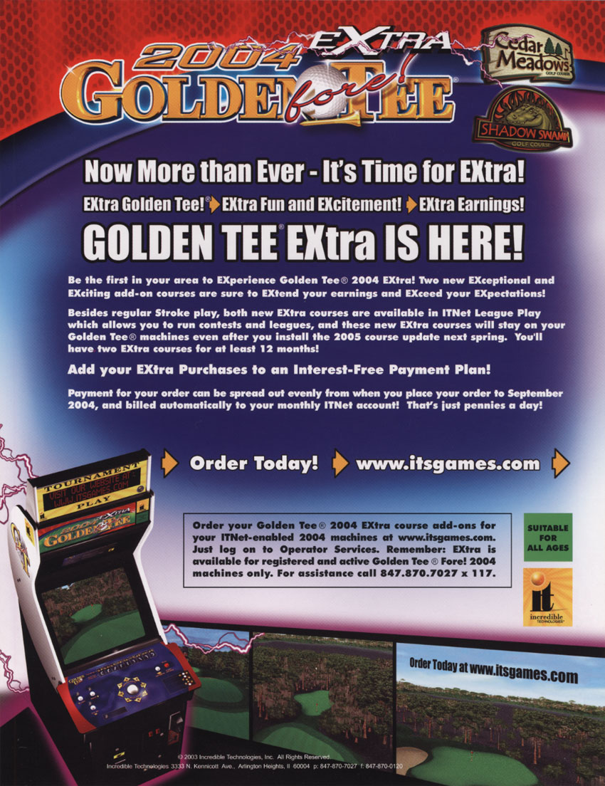 Golden Tee Fore! 2004 Extra