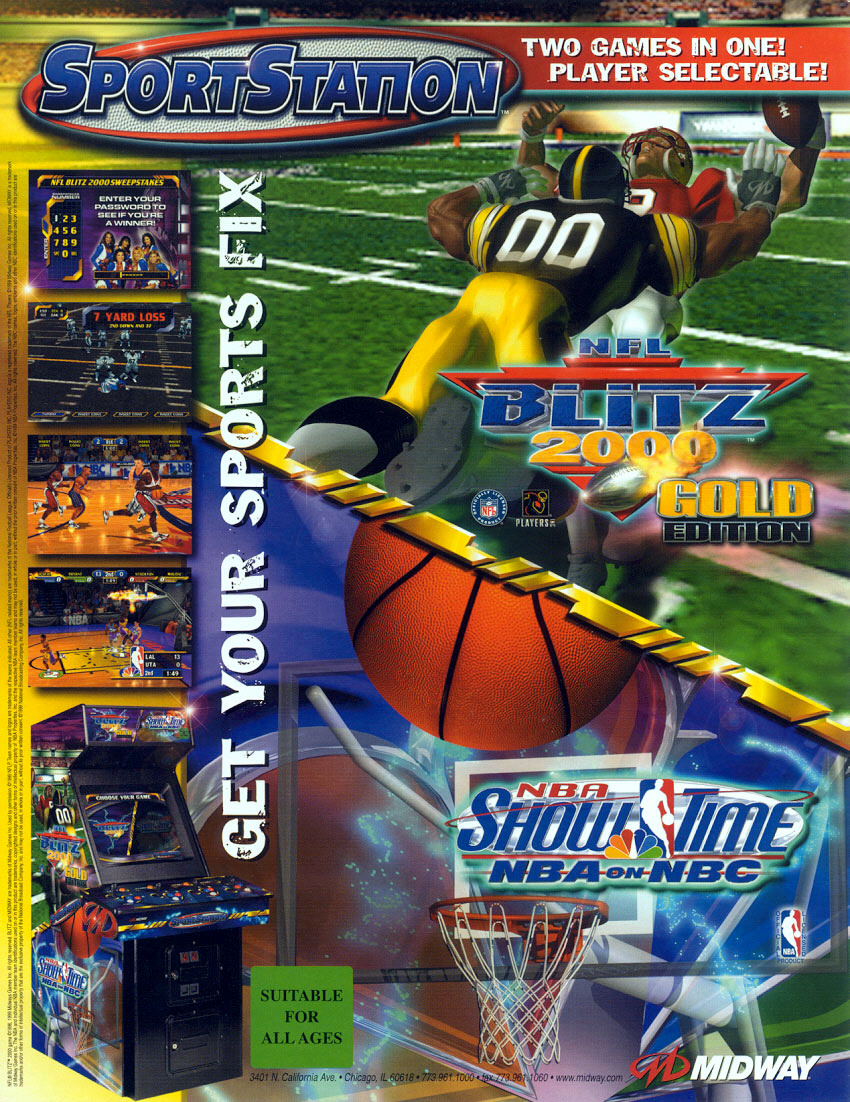 NBA Showtime: NBA on NBC / NFL Blitz 2000: Gold Edition